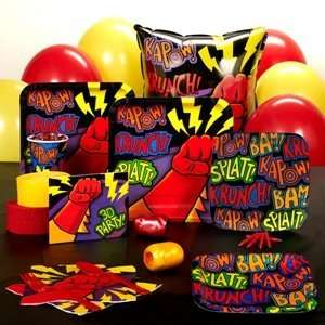  Super Hero Fun Standard Party Pack for 16 Party Supplies 
