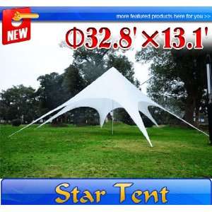   13.1 High Star Party Tent Canopy Shade White Outdoor Modern Marquee