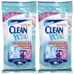  Carbona Clean It Refrigerator & Microwave Wipes, 20 ct 2 