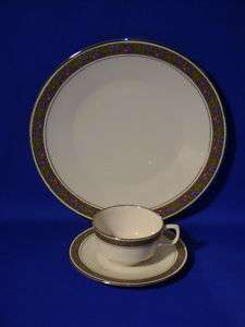 FRANCISCAN CHINA CONSTANTINE DINNER PLATE & CUP/SAUCER  