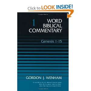   Commentary, Vol. 1 Genesis 1 15 [Hardcover] Gordon J. Wenham Books