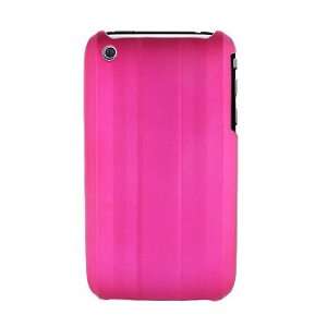  Hot Pink Line Strip Rubberized Snap on Hard Skin Phone 