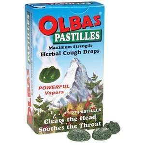 Olbas Herbal Remedy Pastilles, Maximum Strength Herbal Cough Drops 27 