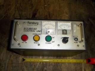 RANSBURG ELECTROSTATIC SYSTEMS ECU9030 CONTROL UNIT MACHINE SHOP 