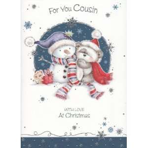   Christmas Card For You Cousin With Love At Christmas