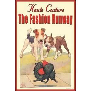  Haute Couture The Fashion Runway   Paper Poster (18.75 x 