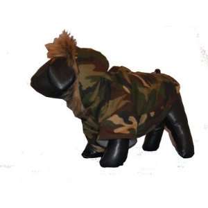  Camouflage Dog Jacket with Hood Size X Large Pet 