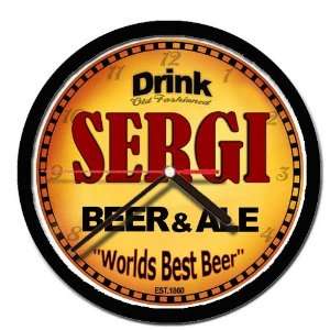  SERGI beer and ale cerveza wall clock 