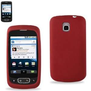  Silicone Protector Cover 01 LG Optimus T/ P509 Red with 
