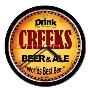  CREEKS beer and ale cerveza wall clock 