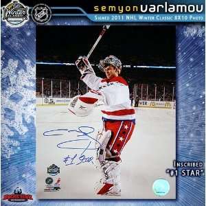  Semyon Varlamov 2011 Winter Classic 8 x 10 Autographed 