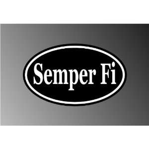  SEMPER FI LOGO ARMY BUMPER STICKER DECAL 3 X 5 