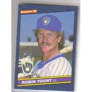  1986 Donruss #48 Robin Yount   Milwaukee Brewers Sports 