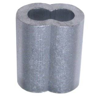   Aluminum Duplex Oval Crimping Sleeve Set for 1/16 Diameter Wire Rope