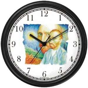 Van Gogh Self Portraits Wall Clock by WatchBuddy Timepieces (White 