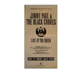  Jimmy Page The Black Crows Crowes Poster Led Zeppelin 