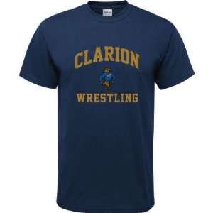   Clarion Golden Eagles Navy Youth Wrestling Arch T Shirt Sports