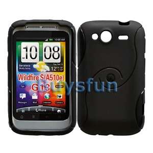 New Black GEL TPU COVER CASE SKIN For HTC Wildfire S  