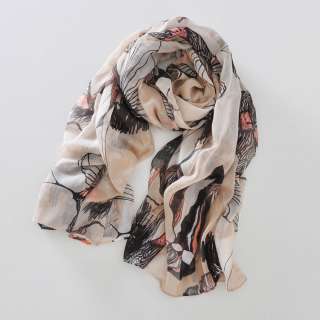 New Woolen Brown neck scarf shawl wrap snood Cowl Hood Circle