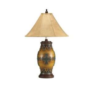 31 Turqouise Beaded Cross Lamp by Sedgefield   Hand Painted (L249 249 