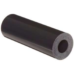 Black Polyurethane Seamless Round Tubing, 75D Durometer, ASTM D 624, 2 