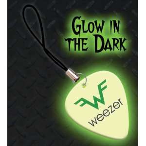  Weezer Premium Glow Guitar Pick Mobile Phone Charm 
