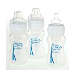   Dr. Browns BPA Free Polypropylene Natural Flow Wide Neck Bottle, 8 oz