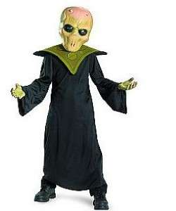 Boys EVIL ALIEN OUTER SPACE Costume Dress Up Size 4/6 7/8 NWT Mask 