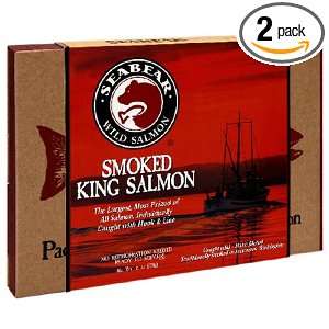 SeaBear Smoked King Salmon, 6 Ounce Grocery & Gourmet Food