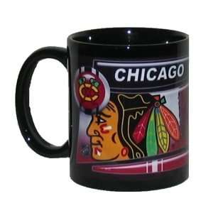  Chicago Blackhawks 11oz Black Hi Definition Mug