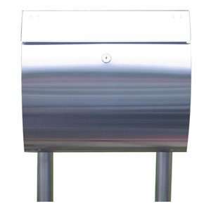  EuropeanHome Stainless Steel Curb Appeal Mailbox and Stand 