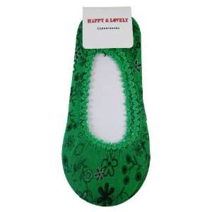   Lovely Fashion Slip on Toe Cover Slippers Socks   Green Toys & Games