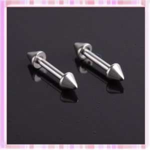 Chic Cool Lady Man Cusp Barbell Lip Stud Puncture Accessories 10pcs 