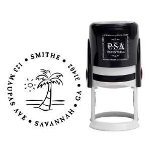   PSA Essentials   Custom Address Stamper (Island Palm)
