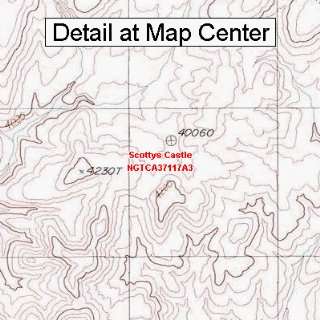  USGS Topographic Quadrangle Map   Scottys Castle 