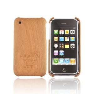    For Dragonfly Apple iPhone 3GS 3G Hard Case WOOD BROWN Electronics