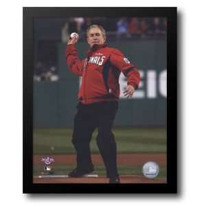  President George W. Bush throws out the first pitch during 