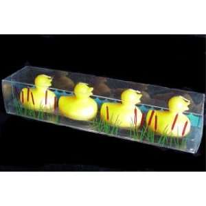4pc Yellow Rubber Duck Ducky Duckie Floating CANDLE Set  