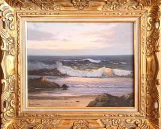   Porfirio Salinas Painting   Texas Coast (Oil on Canvas) Framed  