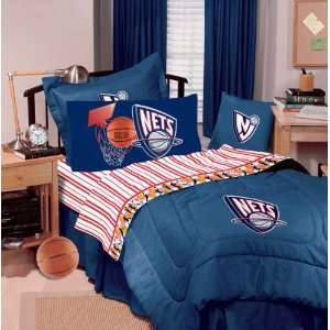 New Jersey Nets Blue Denim Standard Size Pillow Sham  