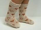 BROWN Heart Socks Doll Clothes For Sasha♥
