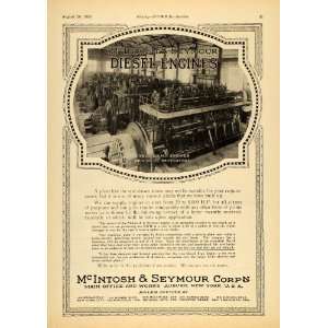   Ad McIntosh Seymour Diesel Engines 1000 BHP Auburn   Original Print Ad