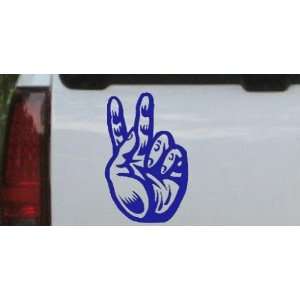  34in X 23.0in    Peace Hand Sign Car Window Wall Laptop Decal Sticker