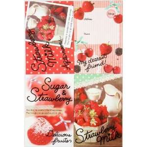    cute strawberry Letter Set with scented cards Toys & Games