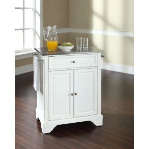  LaFayette Stainless Steel Top Portable Kitchen Island by 