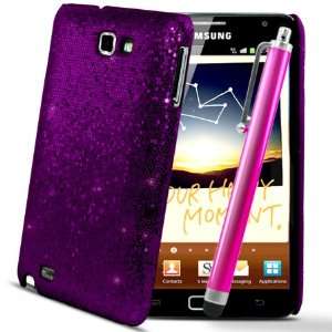  Deep Purple Sparkle Glitter Hard Case Cover Samsung Galaxy 