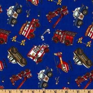  44 Wide Ready Go Police & Rescue Vehicles Royal Fabric 