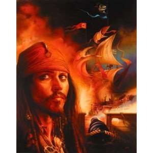   Rowe Midnight Raid Johnny Deep Pirates Original Art