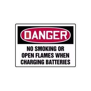  DANGER NO SMOKING OR OPEN FLAMES WHEN CHARGING BATTERIES 