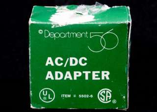 Dept 56 AC/DC Adapter #55026 ★NIB  